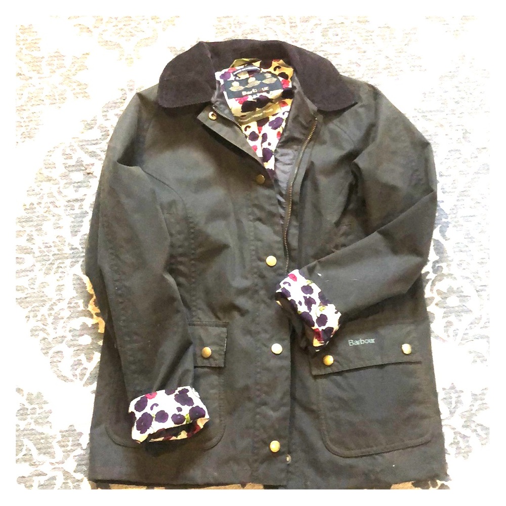 Barbour country cottage print kids coat